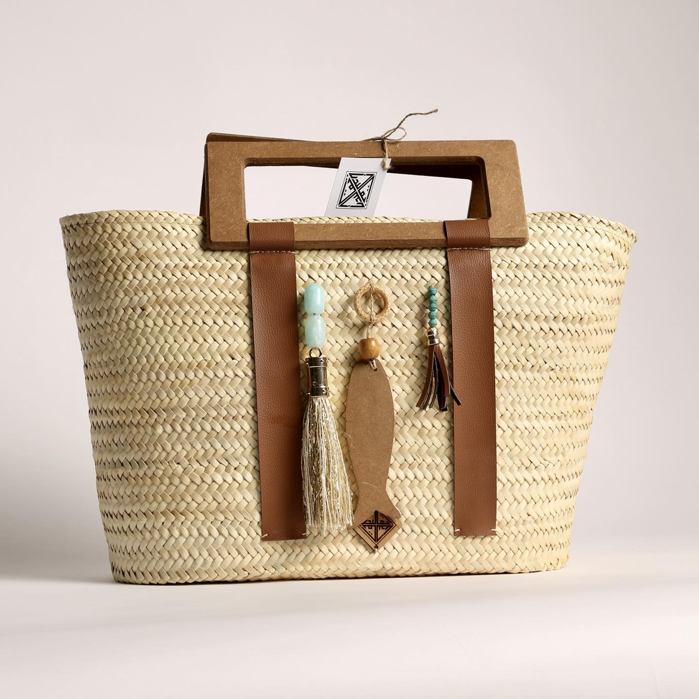 Couffin avec perles turquoise TAK0019